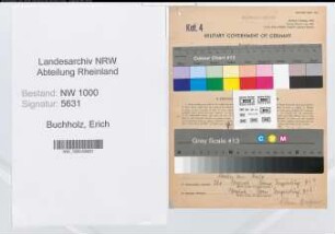 Entnazifizierung Erich Buchholz, geb. 20.09.1908 (Fuhrunternehmer)