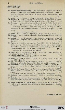 Karten und Pläne (Nr. 69-85)