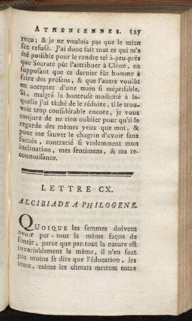 Lettre CX. - Lettre CXVII.
