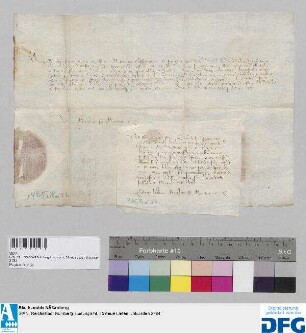 Markgräfin Barbara von Mantua ersucht die Stadt Nürnberg ihrem Vertreter Gulielmus molitoris, clericus Leodiensis dioc., 250 fl. von dem von ihrem Vater Markgrafen Johann ererbten Leibgeding auszubezahlen.
