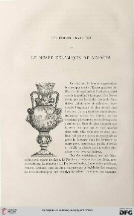 2. Pér. 3.1870: Les écoles gratuites et le Musée céramique de Limoges