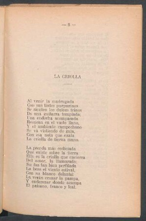 La criolla