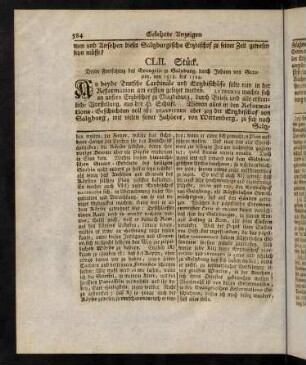 584-786, Gelehrte Anzeigen im Jahr 1733: Stück 152-188