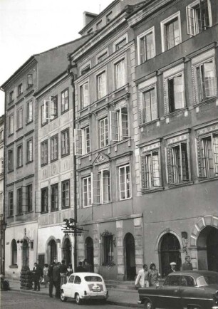 Warschau. Altstadt (Stare Miasto). Rynec. Patrizierhäuser der Ostseite