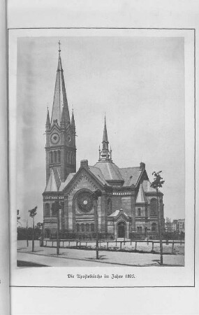 Die Apostelkirche im Jahre 1895.