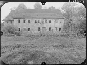 Pommritz-Niethen (Hochkirch-Niethen), Nr. 1. Rittergut (Erwähnung 1424). Herrenhaus. Eingangsseite