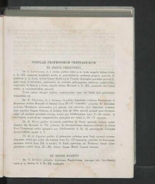 Scholae Professorum Ordinariorum