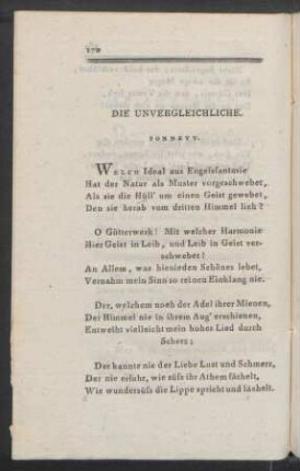 Die Unvergleichliche