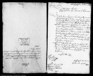 Korrespondenz des Fürsten Eugenius von Anhalt-Dessau mit dem kursächsischen Feldmarschall Chevalier de Saxe