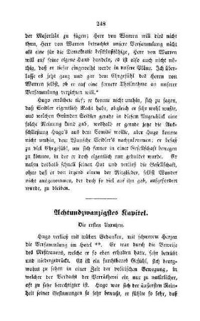 Achtundzwanzigstes Kapitel. Die ersten Unruhen