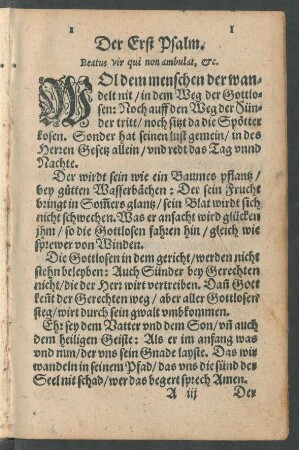 Der Erst Psalm. - Der CL. Psalm