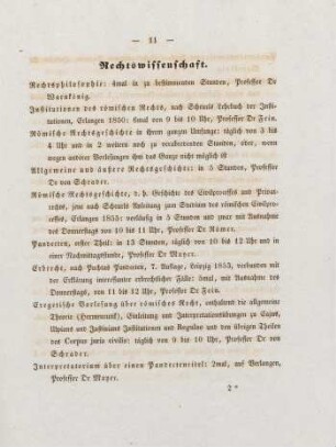 11-13, Rechtswissenschaft