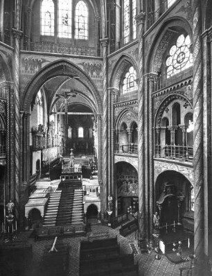 Köln, St. Gereon, Dekagon und Langchor nach Osten
