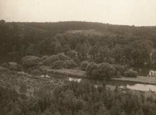 Zschopautal : Mittelsächsisches Hügelland. Zschopau-Insel oberhalb von Dreiwerden, talauf gesehen