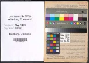 Entnazifizierung Clemens Isenberg , geb. 05.02.1877 (Lehrer)