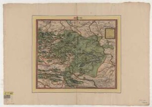 Tafel IX : Karte von der Grafschaft Mansfeld, 1:150 000, Kupferstich, ab 1573 : Vollst. Aufnahme der Originalkt. unter Objektnr. 70403277