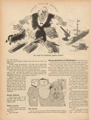 "Ja wenn der Roosevelt zaubern könnte!" "Auf Island"