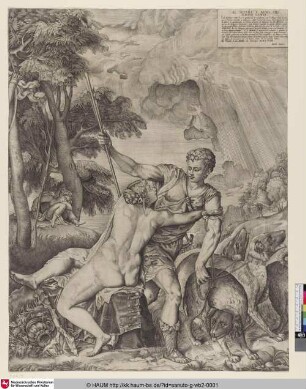 [Venus umarmt den Adonis]