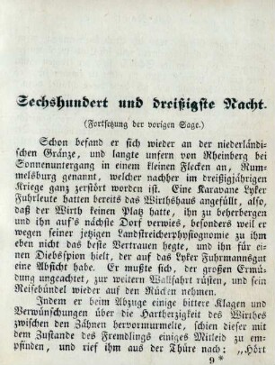 Sechshundert und dreißigste Nacht