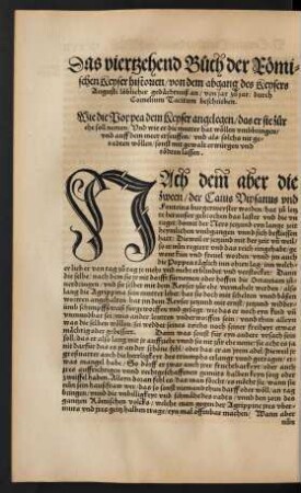 Das viertzehent Buch der Römischen Keyser historien ...