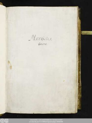 6: Wittenberger Matrikel