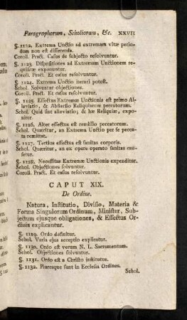 XXVII-XXXIII, Caput XIX