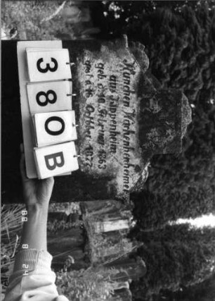 Grabstein 380 (Index: 100095451) Maße HxBxT: 161x49x18 cm: Grabstein 380B