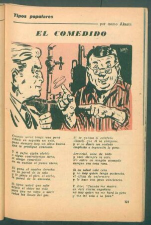 El comedido : Tipos populares