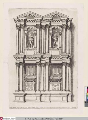 DEPOSITO DI CASA PRIOLI ERETTO NELLA CHIESA DI SANSALVATORE DINVENZIONE DI CESERI DI FRANCO [Grabmal der Dogen Lorenzo und Gerolamo Priuli in der Kirche San Salvatore zu Venedig]
