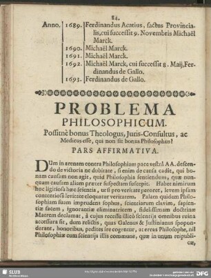 Problema Philosophicum