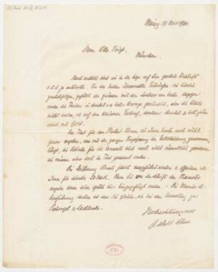 Brief an Otto Voigt : 19.11.1900
