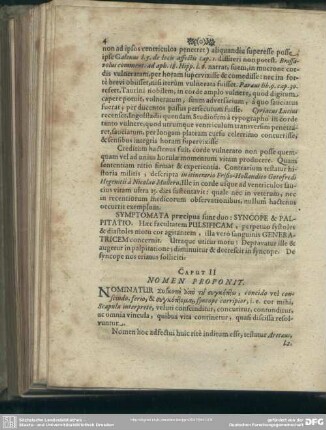 Caput II. Nomen Proponit