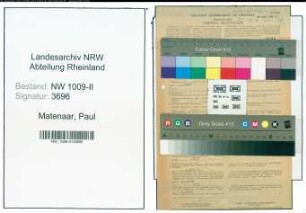 Entnazifizierung Paul Matenaar , geb. 07.04.1906 (Schreinermeister)