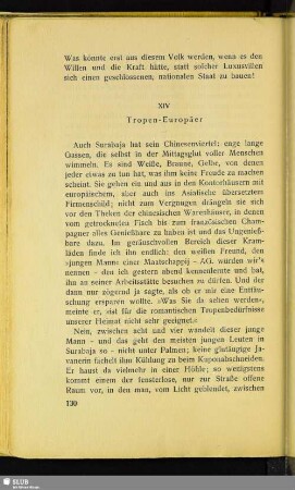 XIV. Tropen-Europäer