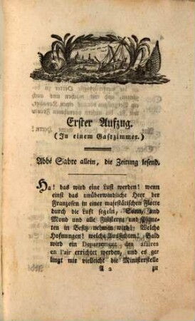 Der Baier in Paris : Ein Lustspiel in drey Aufzügen