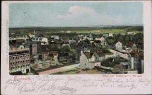 Leutzsch. Blick vom Wasserturm : Norden