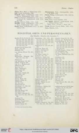 Register, Orts- und Personennamen