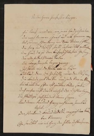 Brief von Friedrich von Hardenberg (Novalis) an Gottfried August Bürger vom 18.05.1789