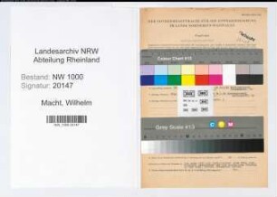 Entnazifizierung Wilhelm Macht, geb. 20.09.1898 (Knappschaftsinspektor)