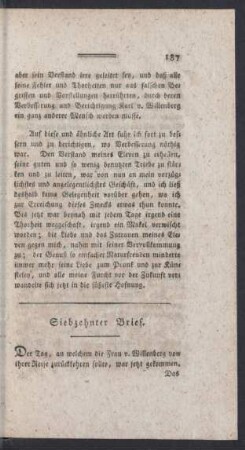Siebzehnter Brief