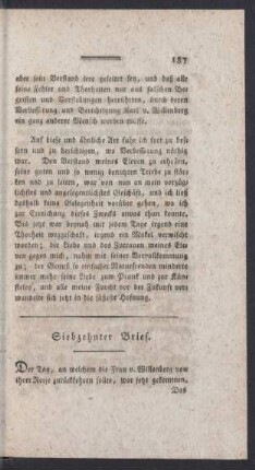 Siebzehnter Brief