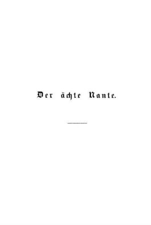 Der ächte Nante