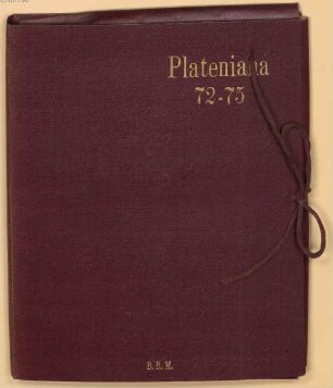 Nachlass von August Graf von Platen-Hallermünde (1796 - 1835) - BSB Plateniana, 74. August Graf von Platen-Hallermünde (1796 - 1835) Nachlass: Briefe Platens an seine Eltern 1812 - BSB Plateniana 74