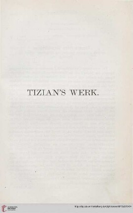 Tizian’s Werk