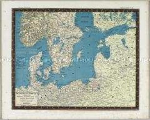 Bauerkeller's Handatlas der allgemeinen Erdkunde, der Länder- und Staatenkunde: Schweden und Norwegen (südliche Hälfte)