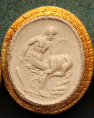 Herakles bindet den Höllenhund (Daktyliothek, Supplement)