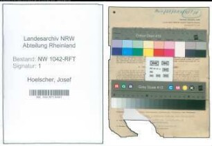 Entnazifizierung Josef Hoelscher , geb. 23.02.1895 (Landwirt)