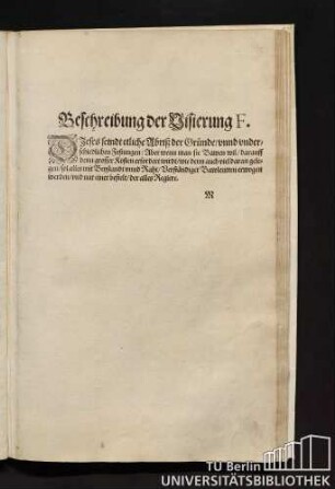 Beschreibung der Visierung F.