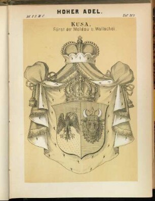 Taf. 201. Kusa, Fürst der Moldau u. Wallachei.