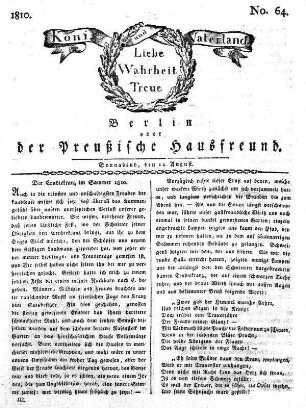 No. 64., 11. August 1810
